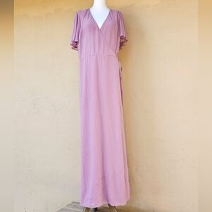 Show Me Your Mumu Mauve Wrap Maxi Dress Size 3X